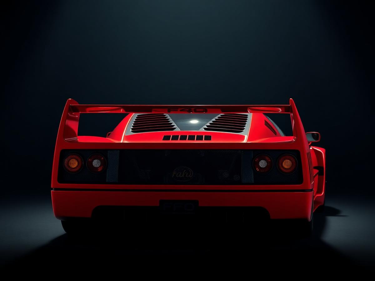 F40-inspired rear with iconic wing
